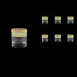 Fiesole B2 FALT Whisky Glasses 290ml 6pcs in Allegro Golden Turquoise Light D. (6T-833/L)