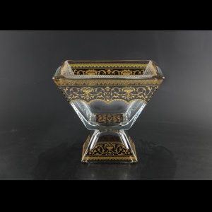 Ducale MSD DEGB Large Bowl w/F 20x20cm 1pc  in Flora´s Empire Gold. Black Light (26-962/L)