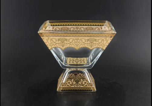 Ducale MSD DEGI Large Bowl w/F 20x20cm 1pc  in Flora´s Empire Gold. Ivory Light (25-962/L)