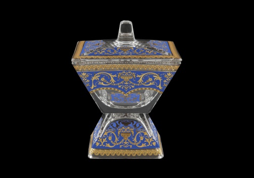 Torcello DOD TELC Dose w/F 14x14cm 1pc in Flora´s Empire Golden Blue Light (23-963/L)