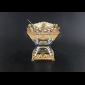 Torcello KSD TELI Caviar Set w/F 14x14cm 1pc in F. Empire Golden Ivory Light D. (25-969/L)