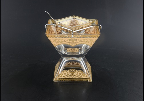 Torcello KSD TELI Caviar Set w/F 14x14cm 1pc in F. Empire Golden Ivory Light D. (25-969/L)