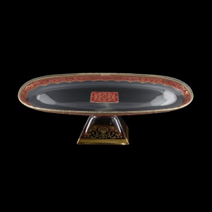 Fenice OTD FELR Oval Tray w/F 50x16cm 1pc in Flora´s Empire Golden Red Light (22-979/L)