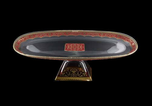 Fenice OTD FELR Oval Tray w/F 50x16cm 1pc in Flora´s Empire Golden Red Light (22-979/L)