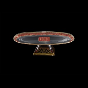 Fenice OTD FELR Oval Tray 41x11,5cm 1pc in Flora´s Empire Golden Red Light D. (22-966/L)