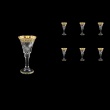 Wellington C5 WMGB Liquere Glasses 49ml 6pcs in Lilit Golden Black Decor (31-2015)