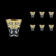 Fusion B3 F0023 Whisky Glasses 200ml 6pcs in Natalia Golden Blue Decor (F0023-0103)