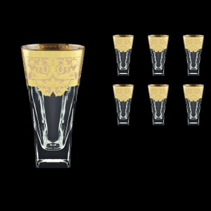 Fusion B0 F0025 Water Glasses 384ml 6pcs in Natalia Golden Ivory Decor (F0025-0100)