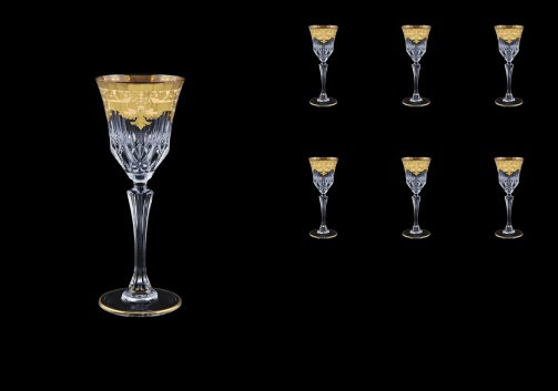 Adagio C5 F0025 Liqueur Glasses 80ml 6pcs in Natalia Golden Ivory Decor (F0025-0415)