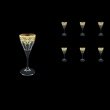 Fusion C5 F0023 Liqueur Glasses 70ml 6pcs in Natalia Golden Blue Decor (F0023-0115)