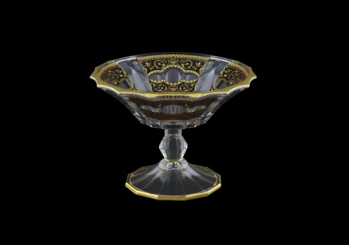 Doge MMB DELB Small Bowl d18cm 1pc in Flora´s Empire Golden Black Light (26-943/L)