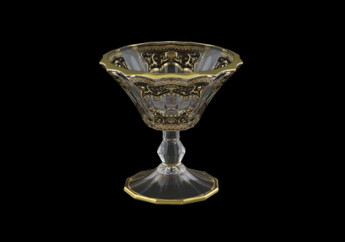 Doge MMB DELB H Small Bowl d15,5cm 1pc in Flora´s Empire Gold. Black L.+H (26-942/H/L)