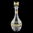 Provenza RD CNGL Round CHIC Decanter 1000ml 1pc in Romace Golden Bright Decor (33-0020/BT)