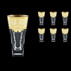 Fusion B0 F0021 Water Glasses 384ml 6pcs in Natalia Golden White Decor (F0021-0100)