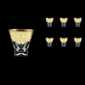 Fusion B3 F0021 Whisky Glasses 200ml 6pcs in Natalia Golden White Decor (F0021-0103)