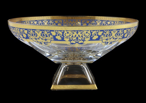 Fusion MOD F0023 Bowl 305 d30,5cm 1pc in Natalia Golden Blue Decor (F0023-016I)