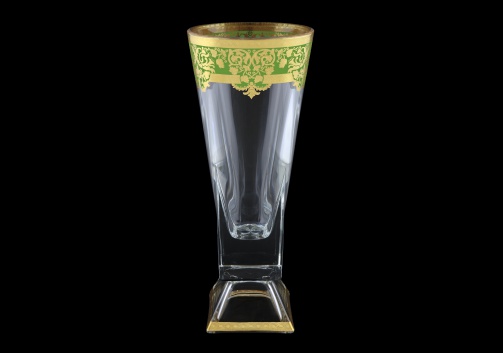 Fusion VVD F0024 Large Vase V300 38,5cm 1pc in Natalia Golden Green Decor (F0024-017B)