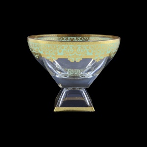 Fusion MVD F002T Large Bowl 19,5x24,5cm 1pc in Natalia Golden Turquoise Decor (F002T-016H)