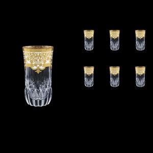 Adagio B0 F0021 Water Glasses 400ml 6pcs in Natalia Golden White Decor (F0021-0400)