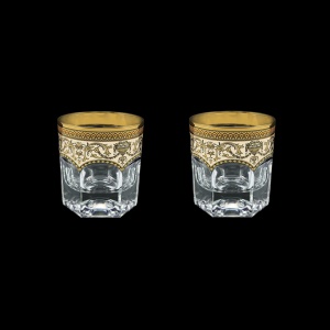 Provenza B2 PEGI Whisky Glasses 280ml 2pcs in Flora´s Empire Golden Ivory Decor (25-527/2)