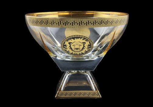 Fusion MVD FLGB CH Large Bowl w/F 19,5x24,5cm 1pc in Antique&Leo Golden Black D. (42-945)