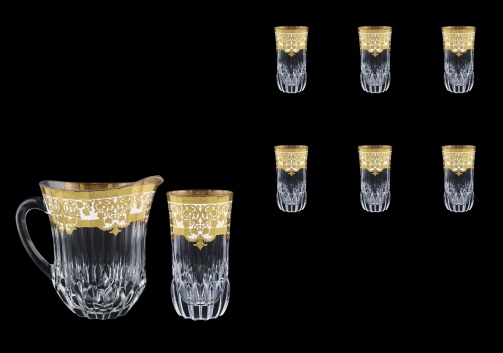 Adagio Set J+B0 F0021 1230ml+6x400ml 1+6pcs in Natalia Golden White Decor (F0021-0430)