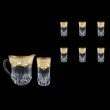 Adagio Set J+B0 F0021 1230ml+6x400ml 1+6pcs in Natalia Golden White Decor (F0021-0430)