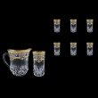 Adagio Set J+B0 F0023 1230ml+6x400ml 1+6pcs in Natalia Golden Blue Decor (F0023-0430)