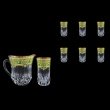 Adagio Set J+B0 F0024 1230ml+6x400ml 1+6pcs in Natalia Golden Green Decor (F0024-0430)