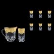 Adagio Set J+B0 F0025 1230ml+6x400ml 1+6pcs in Natalia Golden Ivory Decor (F0025-0430)