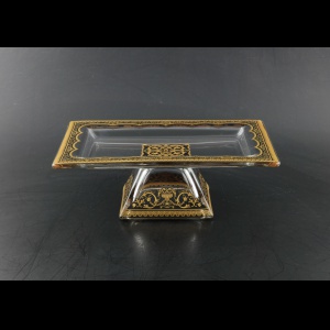 Rialto QTD TELB Tray w/F 24x18cm 1pc in Flora´s Empire Golden Black Light (26-965/L)