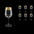 Strix C2 SELK Red Wine Glasses in Flora´s Empire Golden Crystal L, 450ml, 6pcs (20-2212/L)