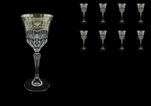 Adagio C3 AESK Wine Glasses 220ml 8pcs in Flora´s Empire Pl. Crystal Light (20-1/592/8/L)