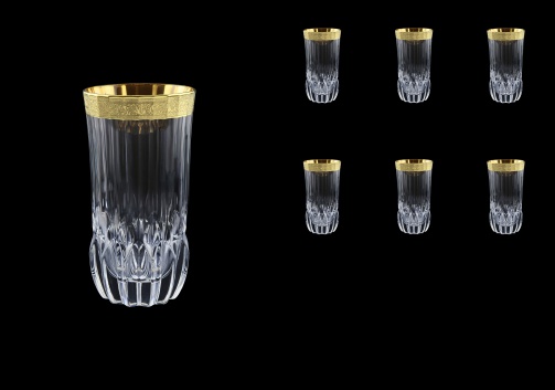 Adagio B0 AMGE Water Tumblers 400ml, 6pcs, in Lilit Golden Embossed Decor (F0031-0400)