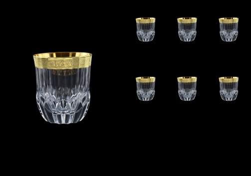 Adagio B2 AMGE Whisky Tumblers 350ml, 6pcs, in Lilit Golden Embossed Decor (F0031-0402)