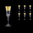 Adagio CFL F0065 Champagne Flute 180ml, 6pcs, in Allegro Golden Embossed (F0065-0410)