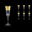 Adagio CFL F0065 Champagne Flute 180ml, 6pcs, in Allegro Golden Embossed (F0065-0410)