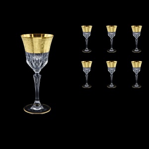 Adagio C3 F0065 Wine Stemware 220ml, 6pcs, in Allegro Golden Embossed Decor (F0065-0413)