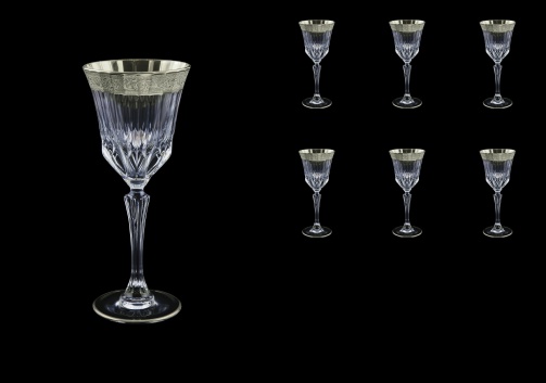 Adagio C4 F0031-1 Cherry Stemware 150ml, 6pcs, in Lilit Platinum Embossed (F0031-1-0414)