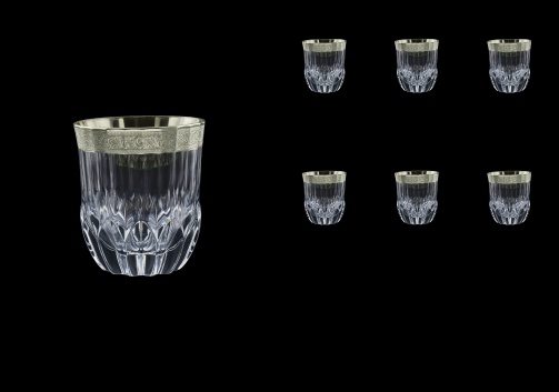 Adagio B2 F0031-1 Whisky Tumblers 350ml, 6pcs, in Lilit Platinum Embossed D (F0031-1-0402)