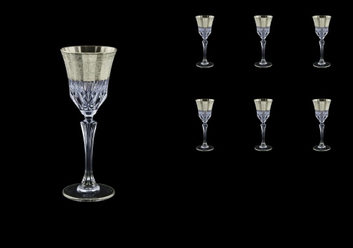 Adagio C5 F0065-1 Liqueur Stemware 80ml, 6pcs, in Allegro Platin. Embossed (F0065-1-0415)