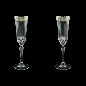 Adagio CFL F0031-1 Champagne Flutes 180ml, 2pcs, in Lilit Plat. Embossed (F0031-1-0410=2)