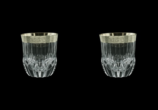 Adagio B2 F0031-1 Whisky Tumblers 350ml, 2pcs, in Lilit Platinum Embossed (F0031-1-0402=2)