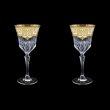 Adagio C2 F0021 Wine Glasses 280ml 2pcs in Natalia Golden White Decor (F0021-0412=2)