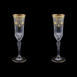 Adagio CFL F0023 Champagne Flutes 180ml 2pcs in Natalia Golden Blue Decor (F0023-0410=2)