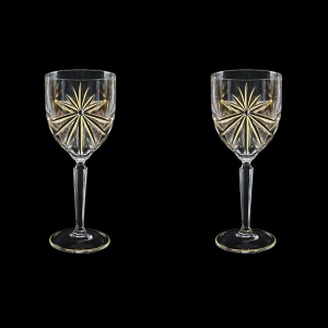 Oasis C2 OOG KCR Wine Glasses 290ml 2pcs in Full Star Gold+KCR (1304/2/KCR)