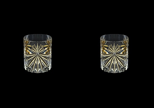 Oasis B2 OOG KCR Whisky Glasses 315ml 2pcs in Full Star Gold+KCR (1310/2/KCR)