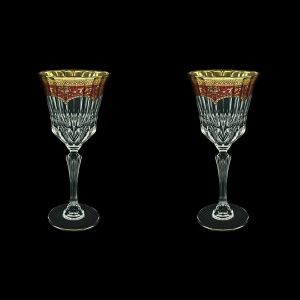 Adagio C2 AEGR Wine Glasses 280ml 2pcs in Flora´s Empire Golden Red Decor (22-593/2)