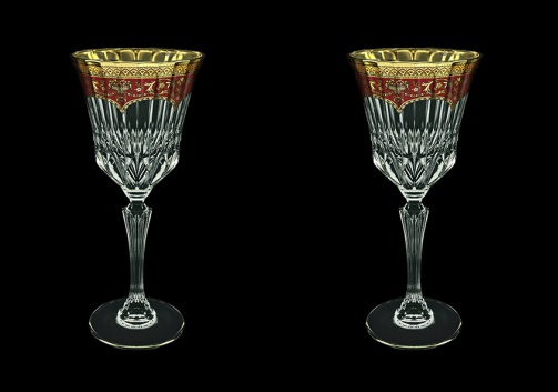 Adagio C2 AEGR Wine Glasses 280ml 2pcs in Flora´s Empire Golden Red Decor (22-593/2)