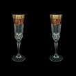 Adagio CFL AEGR Champagne Flutes 180ml 2pcs in Flora´s Empire Golden Red Decor (22-594/2)
